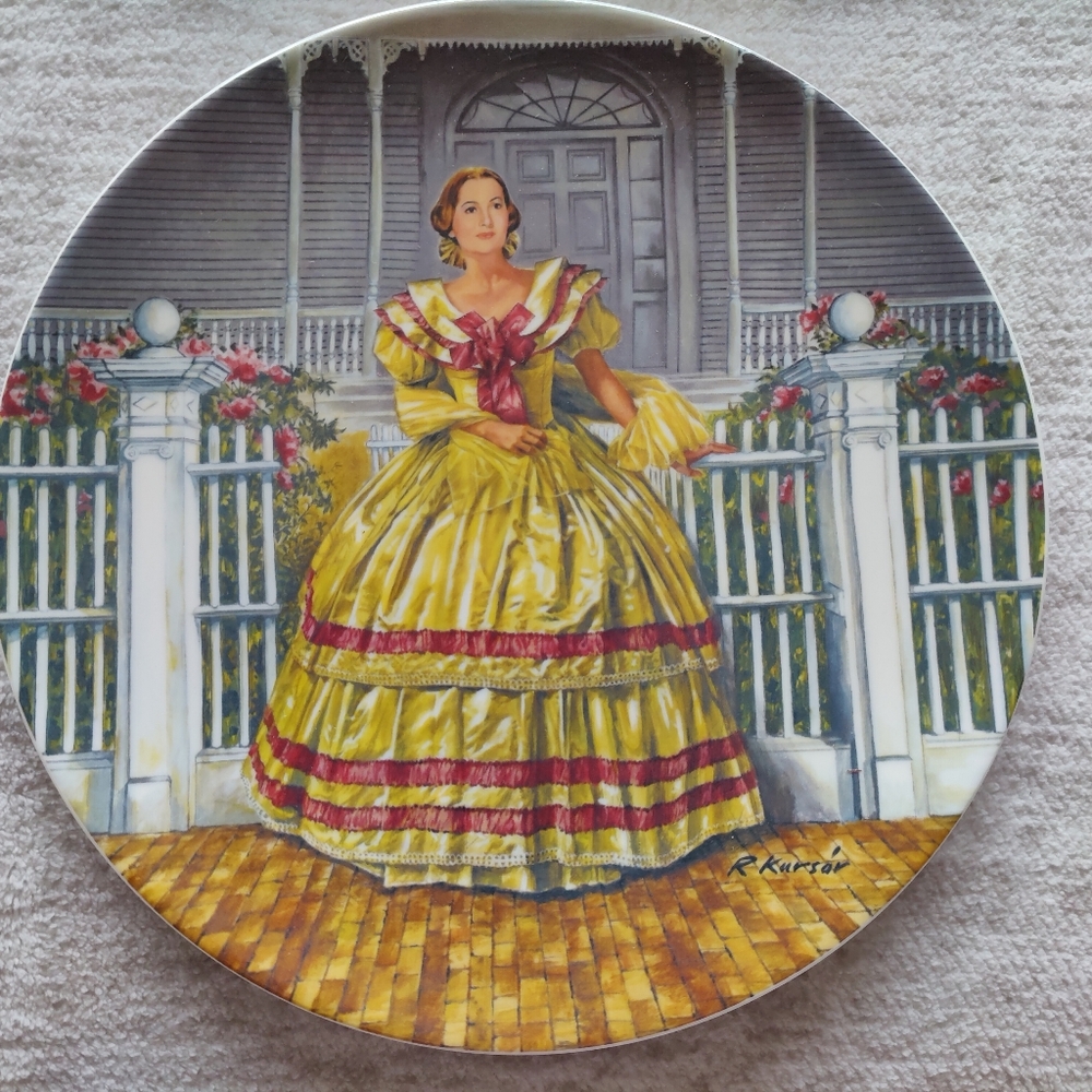 Knowles Commemorative Gone With The Wind "Melanie" Fine China Plate